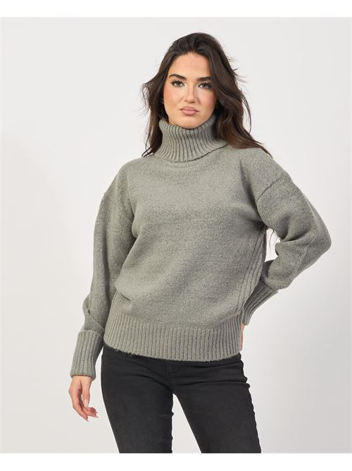 Pull ? col roul? en maille Silvian Heach SILVIAN HEACH | GPA24322LUGREY MOURNING DOVE